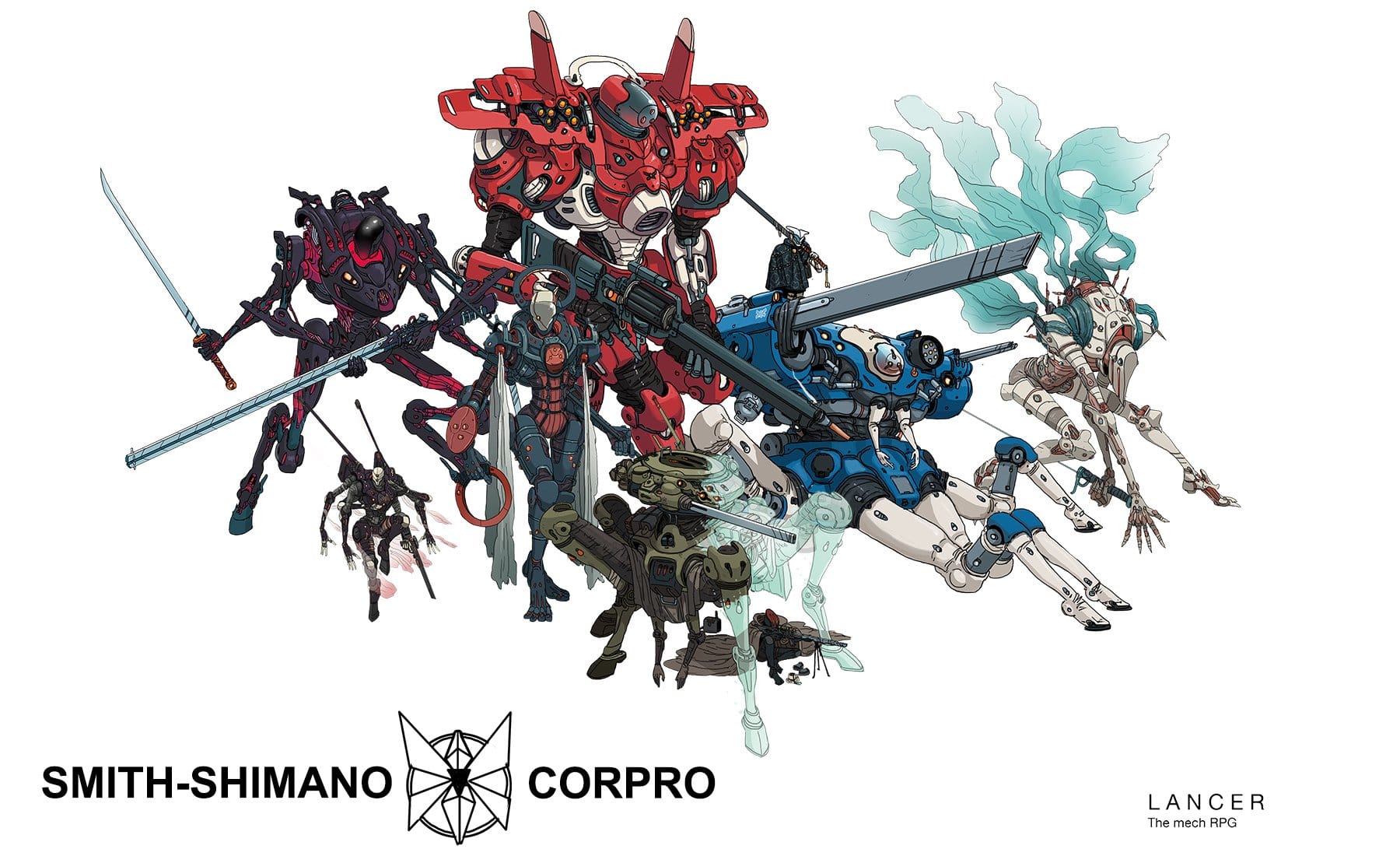 SSC mechs in a rad formation